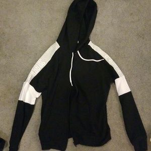 Black and white pink hoodie